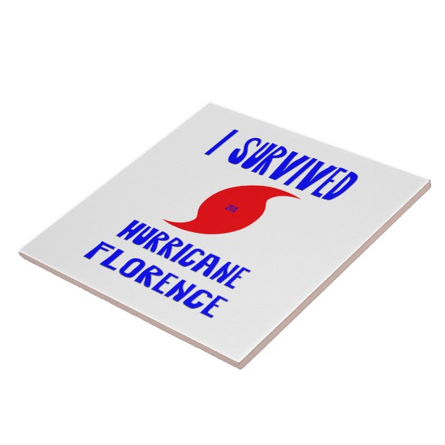 I Survived Hurricane Florence Tile (Side)