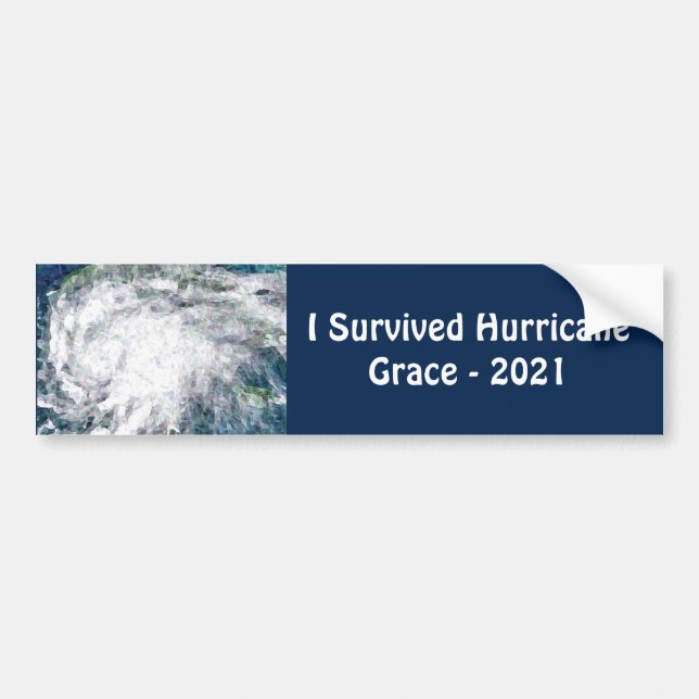 I Survived Hurricane Grace 2021 Bumper Sticker (Front)