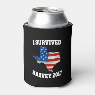 I survived Hurricane Harvey can cooler