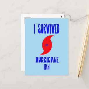 I Survived Hurricane Ian Postcard