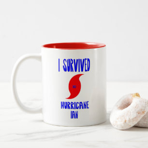 I Survived Hurricane Ian Two-Tone Coffee Mug
