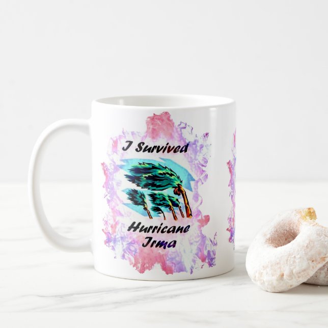 I Survived Hurricane Irma Coffee Mug (With Donut)