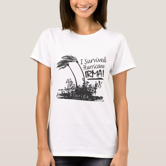 I Survived Hurricane Irma T-Shirt (Front)