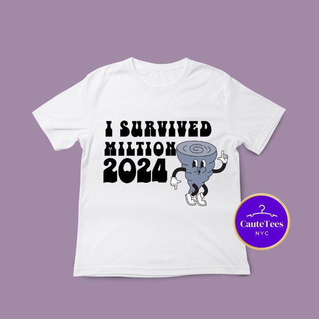 I Survived Hurricane Milton Retro Style 2024 T-Shirt (Creator Uploaded)