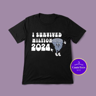 I Survived Hurricane Milton Retro Style 2024 Tri-Blend Shirt