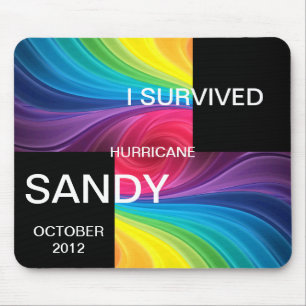 I SURVIVED HURRICANE SANDY 2012 MOUSE MAT