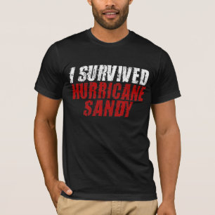 I Survived Hurricane Sandy Distressed T-shirt