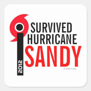 I Survived Hurricane Sandy Sticker 4