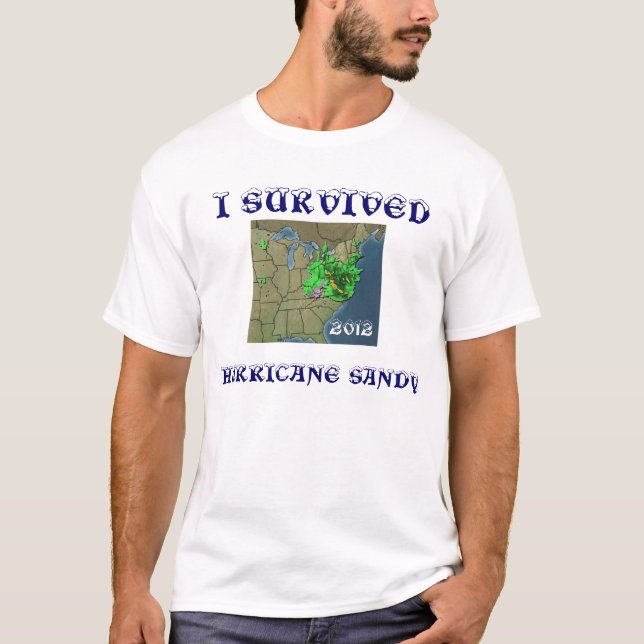 I SURVIVED HURRICANE SANDY T-Shirt (Front)