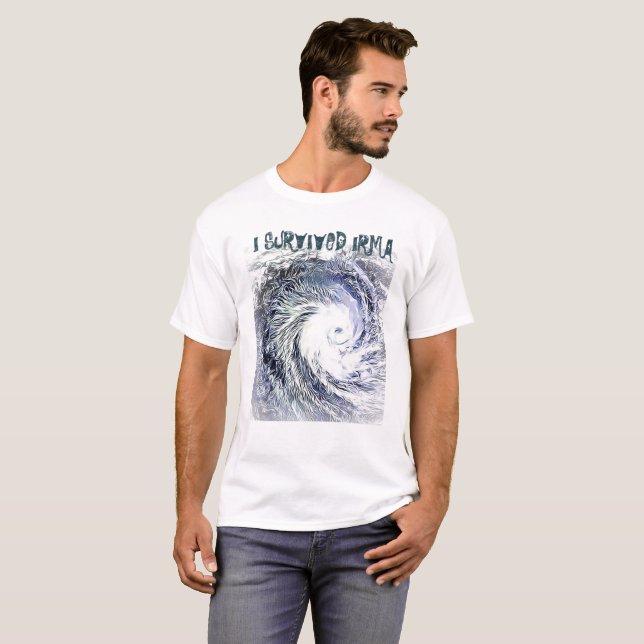 I SURVIVED IRMA HURRICANE SHIRT (Front Full)