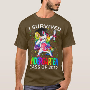 I Survived Kindergarten Class Of 2022 Graduate Uni T-Shirt