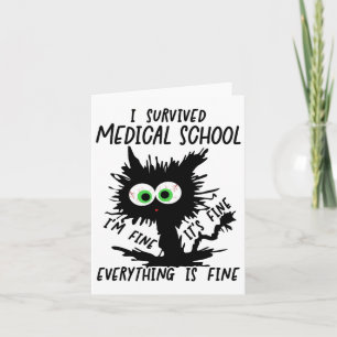 I Survived Med School Graduation 2025  Card