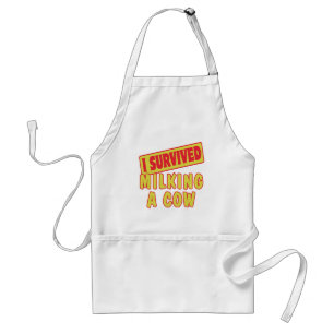 I SURVIVED MILKING A COW STANDARD APRON