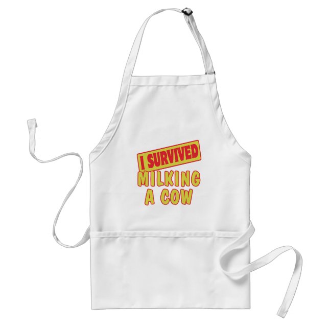 I SURVIVED MILKING A COW STANDARD APRON (Front)