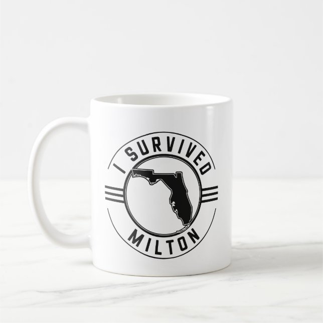 I Survived Milton Hurricane 2024 Coffee Mug (Left)