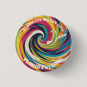 I survived Milton hurricane Oct 9 2024 Florida 3 Cm Round Badge
