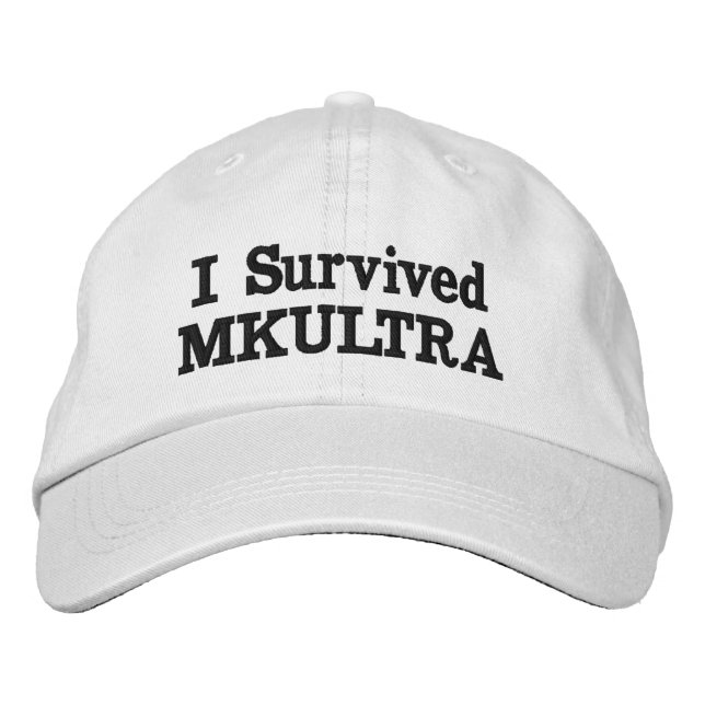"I Survived MKULTRA" Embroidered Hat (Front)