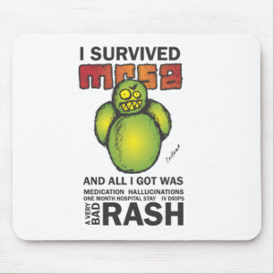 I Survived MRSA Mouse Mat