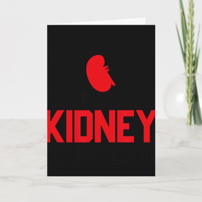 I Survived My Husband's Kidney Transplant, New Kid Card (Front)