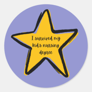 "i survived my kid's nursing degree" sticker
