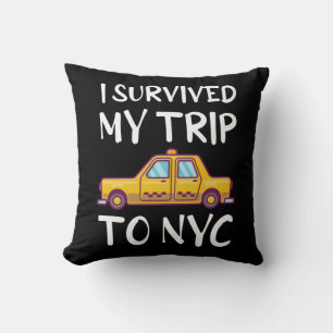 I Survived My Trip To NYC Cushion