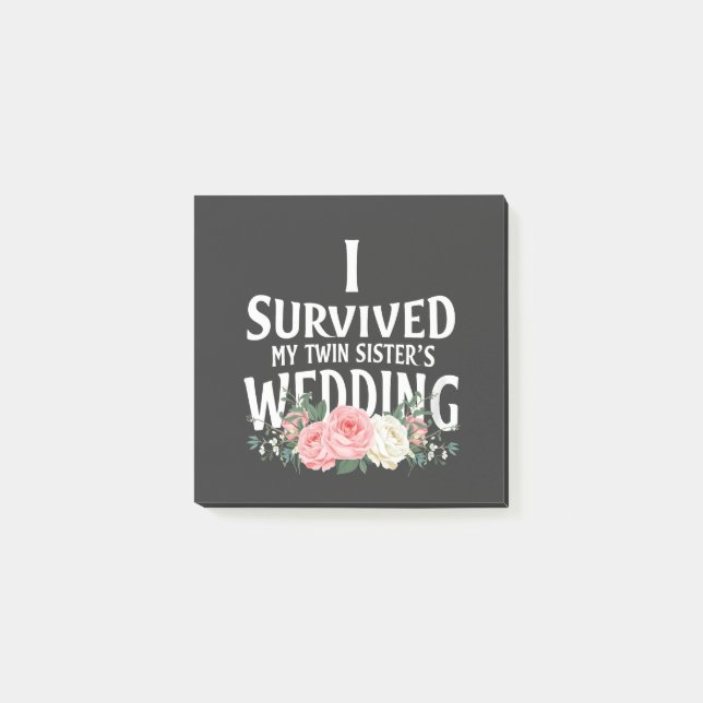I Survived My Twin Sister’s Wedding Couples  Post-it Notes (Front)