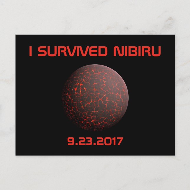 I Survived Nibiru Postcard (Front)