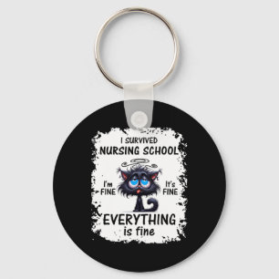 I Survived Nursing School Graduation 2025 Key Ring