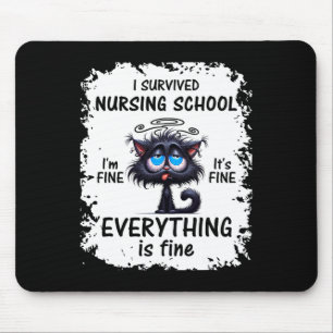 I Survived Nursing School Graduation 2025  Mouse Mat