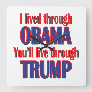 I survived Obama Square Wall Clock