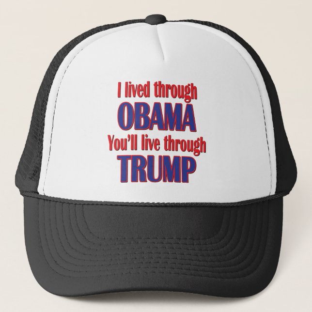 I survived Obama Trucker Hat (Front)