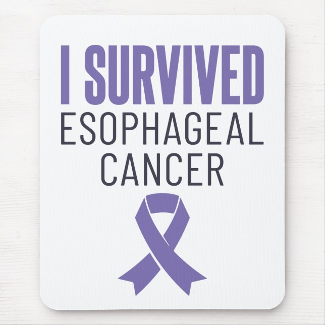 I Survived Oesophageal Cancer Warrior Survivor Mouse Mat (Front)