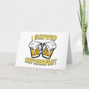 I Survived Oktoberfest Card