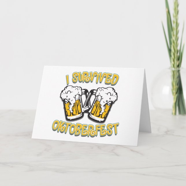 I Survived Oktoberfest Card (Front)