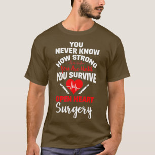 I Survived Open Heart Surgery Bypass Survivor T-Shirt