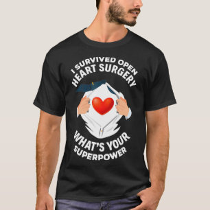 I Survived Open Heart Surgery Funny Bypass Heart S T-Shirt