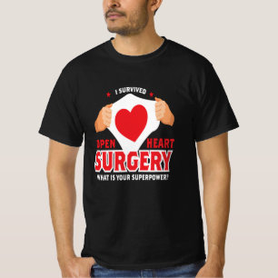 I Survived Open Heart Surgery Heart Op T-Shirt