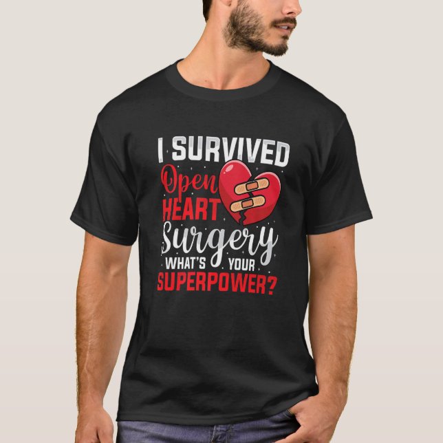 I Survived Open Heart Surgery Open Heart Surgery M T-Shirt (Front)