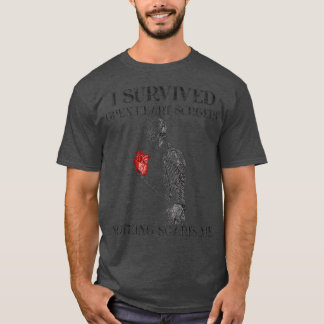I Survived Open Heart Surgery Survivor Gift  T-Shirt
