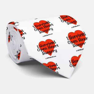 I Survived Open Heart Surgery Tie