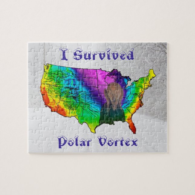 I Survived Polar Vortex Jigsaw Puzzle (Horizontal)