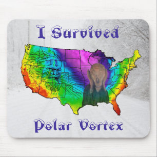 I Survived Polar Vortex Mouse Mat