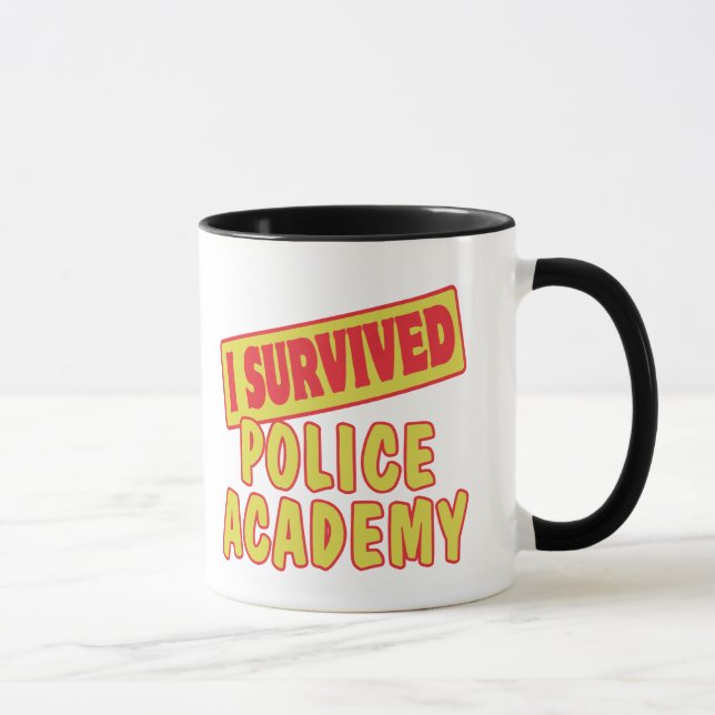 I SURVIVED POLICE ACADEMY MUG (Right)