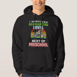 I Survived Quarantine Level Next Up Preschool Grad Hoodie