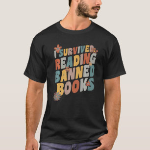 I Survived Reading Banned Books Vintage Book Lover T-Shirt
