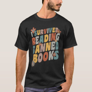 I Survived Reading Banned Books Vintage Book Lover T-Shirt