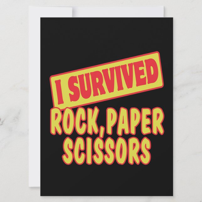 I SURVIVED ROCK PAPER SCISSORS (Front)