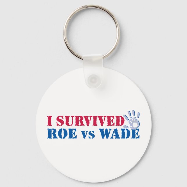 I survived Roe vs Wade (hand) Key Ring (Front)