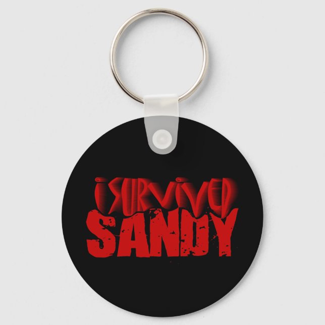 i survived SANDY Key Ring (Front)