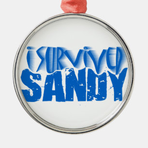 i survived SANDY Metal Tree Decoration